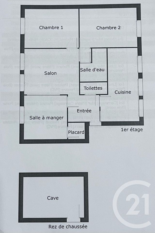 Appartement T4 à vendre - 5 pièces - 65.97 m2 - AURILLAC - 15 - AUVERGNE - Century 21 Pradel Immobilier